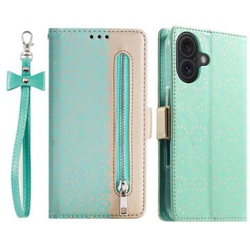 Funda Lace Pattern para iPhone 16 - Estilo Cartera