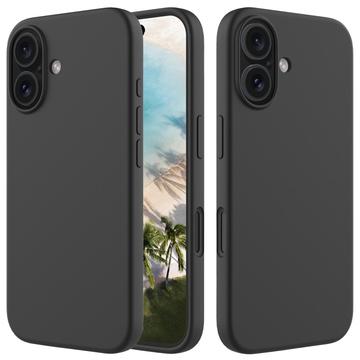 Funda de Silicona Líquida para iPhone 16 - Negro