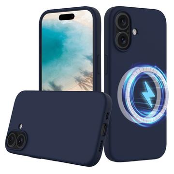 Funda de Silicona Líquida para iPhone 16 - Compatible con MagSafe - Azul Oscuro