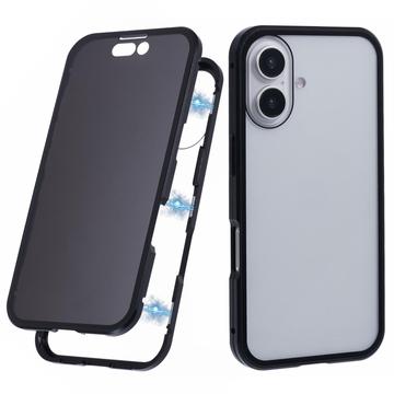 Carcasa Magnética con Cristal Templado para iPhone 16 - Privacidad