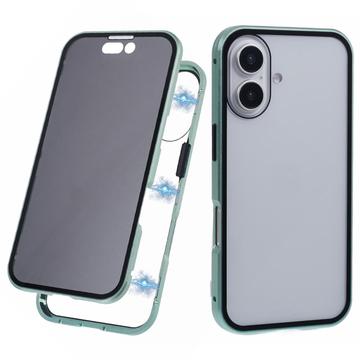 Carcasa Magnética con Cristal Templado para iPhone 16 - Privacidad