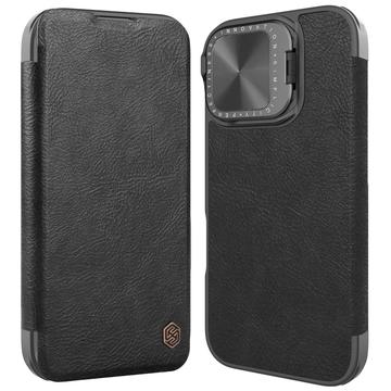 Funda Flip Nillkin Qin Prop para iPhone 16 - Negro