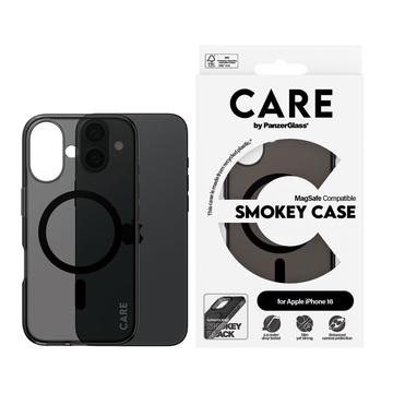 Funda PanzerGlass Care Smokey Urban Combat para iPhone 16 - Compatible con MagSafe - Negro