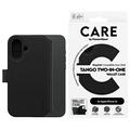 Funda de cartera 2 en 1 iPhone 16 PanzerGlass Care Tango - Compatible con MagSafe - Negro