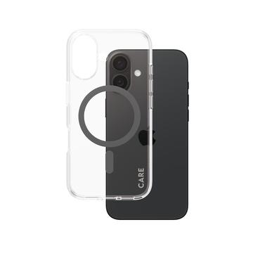 Funda PanzerGlass Care Transparent Urban Combat para iPhone 16 - Compatible con MagSafe - Negro