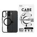 Funda PanzerGlass Care Urban Combat para iPhone 16 - Compatible con MagSafe - Negro