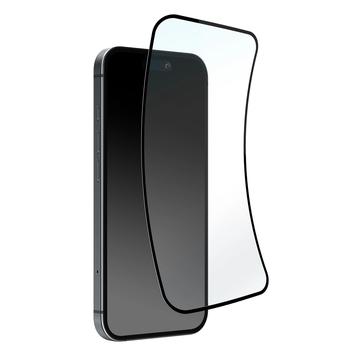 iPhone 16 Plus/15 Plus Puro Flexible Glass D3O Hybrid Glass con marco negro - Protección de pantalla avanzada