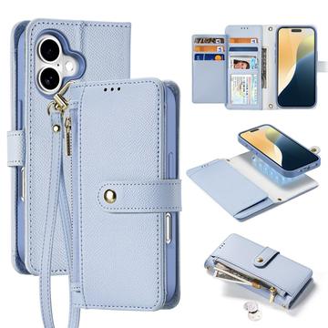 Funda de piel para iPhone 16 Plus Dux Ducis Lawa con tapa magnética