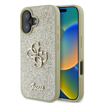 Funda Guess Fixed Glitter 4G Metal Logo para iPhone 16 Plus