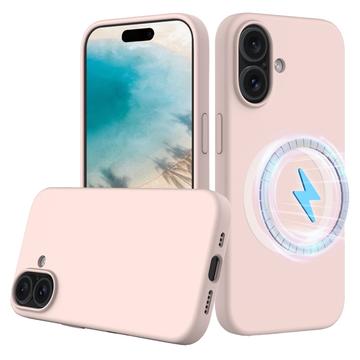 Funda de Silicona Líquida para iPhone 16 Plus - Compatible con MagSafe - Rosa