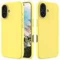 Funda de Silicona Líquida para iPhone 16 Plus - Amarillo