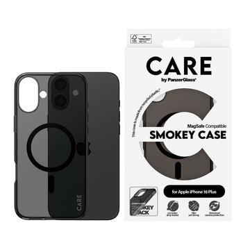 Funda PanzerGlass Care Smokey Urban Combat para iPhone 16 Plus - Compatible con MagSafe - Negro