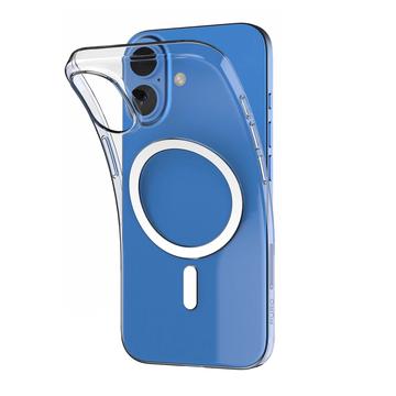 Funda de silicona iPhone 16 Plus Puro 0.3 Mag MagSafe - Transparente