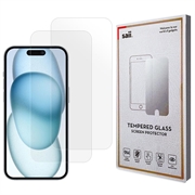 Protector de Pantalla Saii 3D Premium para iPhone 16 Plus - 2 Unidades