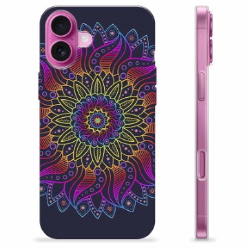 Funda de TPU para iPhone 16 Plus - Mandala Colorida