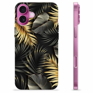 Funda de TPU para iPhone 16 Plus - Hojas Doradas