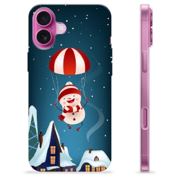 Funda de TPU para iPhone 16 Plus - Muñeco de Nieve