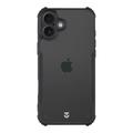 Funda iPhone 16 Plus Tactical Quantum Stealth con esquinas reforzadas - Transparente / Negra