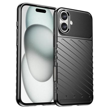 Carcasa de TPU Thunder Series para iPhone 16 Plus - Negro