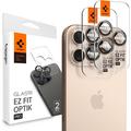 Spigen Glas.tR Ez Fit Optik Pro Protector para Lente de Cámara para iPhone 16 Pro/16 Pro Max - Titanio Desert