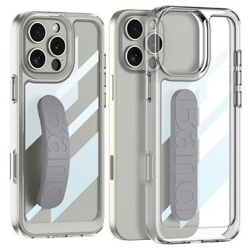 Funda transparente para iPhone 16 Pro con correa de silicona