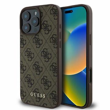 Carcasa Híbrida Guess 4G Metal Gold Logo para iPhone 16 Pro