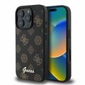 Funda Guess Peony Script para iPhone 16 Pro - Compatible con MagSafe - Negro