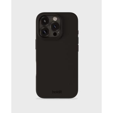 Funda de silicona Holdit iPhone 16 Pro - Negra