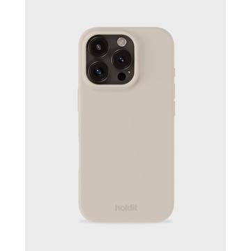 Funda de silicona Holdit iPhone 16 Pro - Beige claro