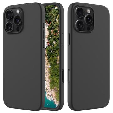 Funda de Silicona Líquida para iPhone 16 Pro - Negro