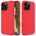 Funda de Silicona Líquida para iPhone 16 Pro - Rojo