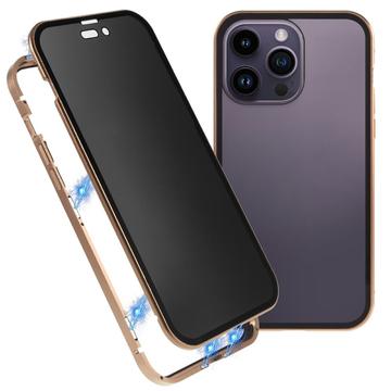 Carcasa Magnética con Cristal Templado para iPhone 16 Pro - Privacidad