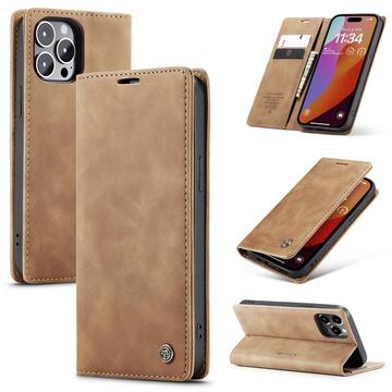 Funda Caseme Serie 013 para iPhone 16 Pro Max - Estilo Cartera - Marrón