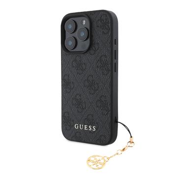 Carcasa Híbrida Guess 4G Charms Collection para iPhone 16 Pro Max - Gris