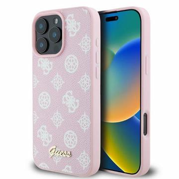 Funda Guess Peony Script para iPhone 16 Pro Max - Compatible con MagSafe