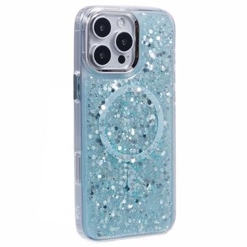 Funda epoxi de lentejuelas con purpurina compatible con MagSafe para iPhone 16 Pro Max