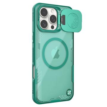 Funda magnética Nillkin IceBlade Prop para iPhone 16 Pro Max - Compatible con MagSafe, tapa deslizante - Verde