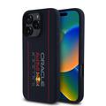 Funda de silicona líquida MagSafe para iPhone 16 Pro Max Oracle Red Bull Racing Logo Vertical - Azul Marino