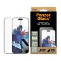 Protector de pantalla iPhone 16 Pro Max PanzerGlass Aluminium Frame Ultra-Wide Fit - 9H - Borde negro