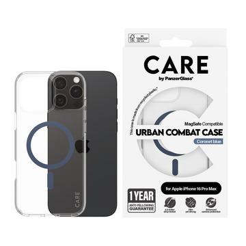 Funda PanzerGlass Care Transparent Urban Combat para iPhone 16 Pro Max - Compatible con MagSafe