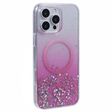 Funda MagSafe Sparkle Glow para iPhone 16 Pro Max - Rosa