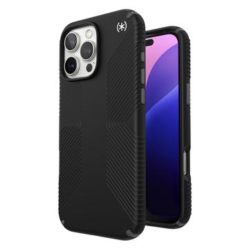 Funda híbrida Speck Presidio2 Grip para iPhone 16 Pro Max - Negro