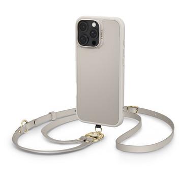 Funda iPhone 16 Pro Max Spigen Cyrill Kajuk Classic Charm Mag con Correa - Crema