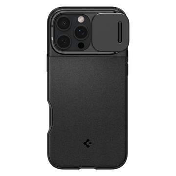 Carcasa Spigen Optik Armor Mag para iPhone 16 Pro Max - Negro