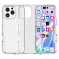 Funda Híbrida Stylish Glitter Series para iPhone 16 Pro Max - Blanco