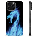 Funda de TPU para iPhone 16 Pro Max - Dragón de Fuego Azul