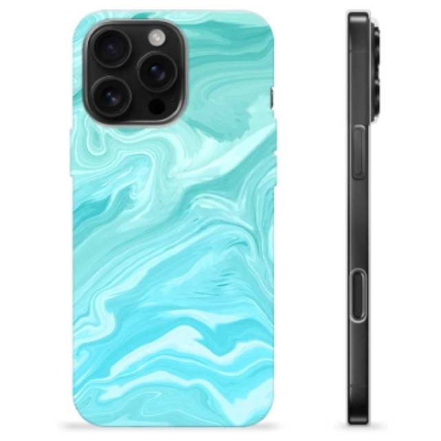 Funda de TPU para iPhone 16 Pro Max - Mármol Azul