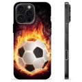 Funda de TPU para iPhone 16 Pro Max - Pelota de Fútbol en Llamas