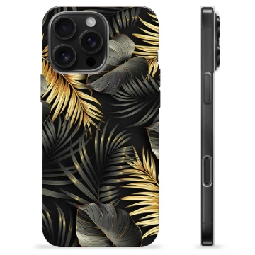 Funda de TPU para iPhone 16 Pro Max - Hojas Doradas