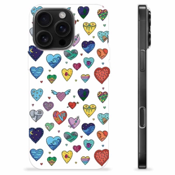 Funda de TPU para iPhone 16 Pro Max - Corazones